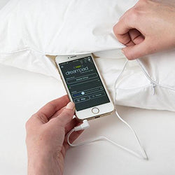 Dreampad Slim Support Pillow with Music & Sleep Technology